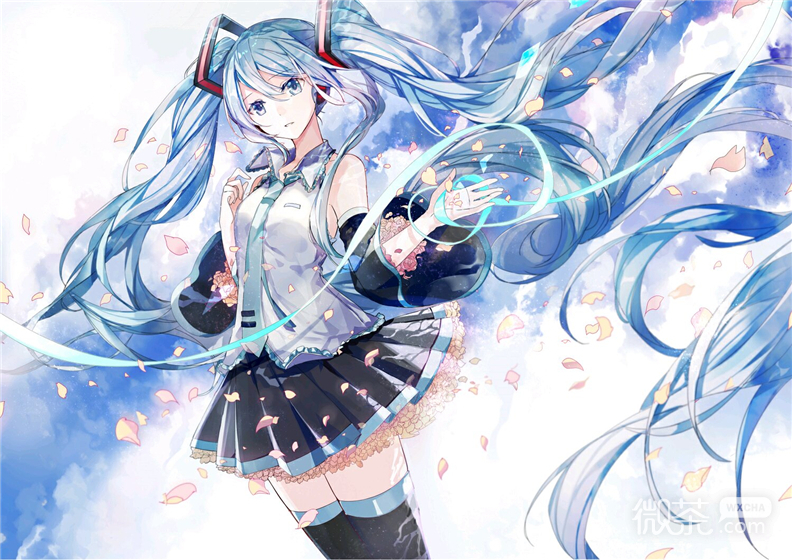微信唯美初音未来朋友圈配图