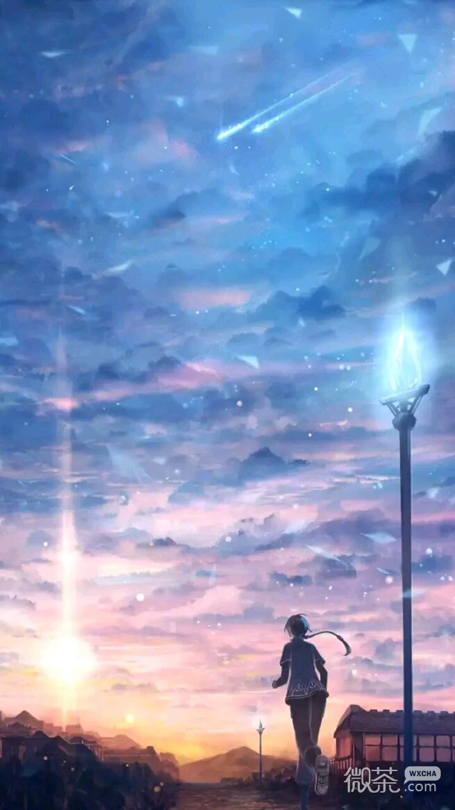微信唯美梦幻二次元聊天背景