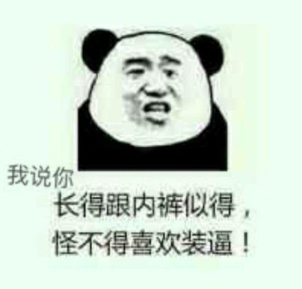 微信爆笑搞怪魔性熊猫头斗图表情包