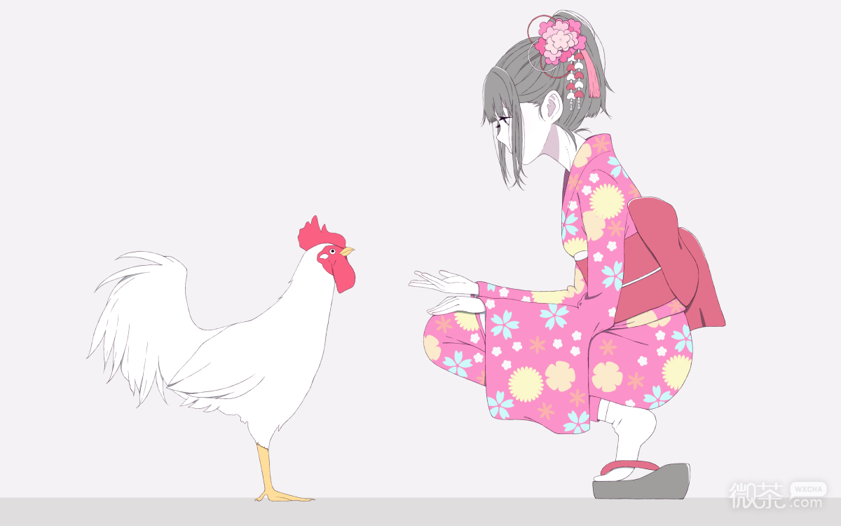 微信简约二次元女生图片