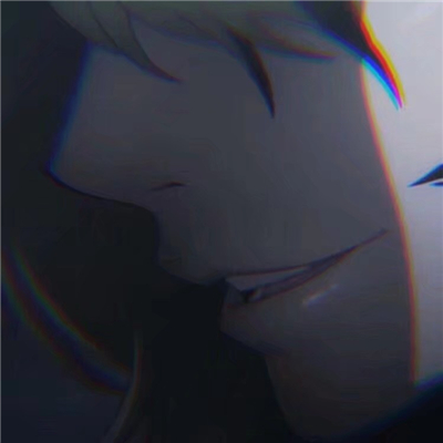 微信冷酷颓废二次元男生头像