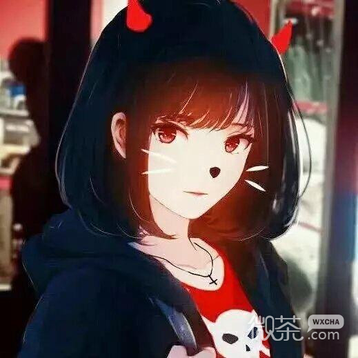 时尚靓丽二次元女生微信头像