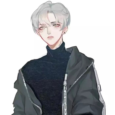 微信冷酷颓废二次元男生头像