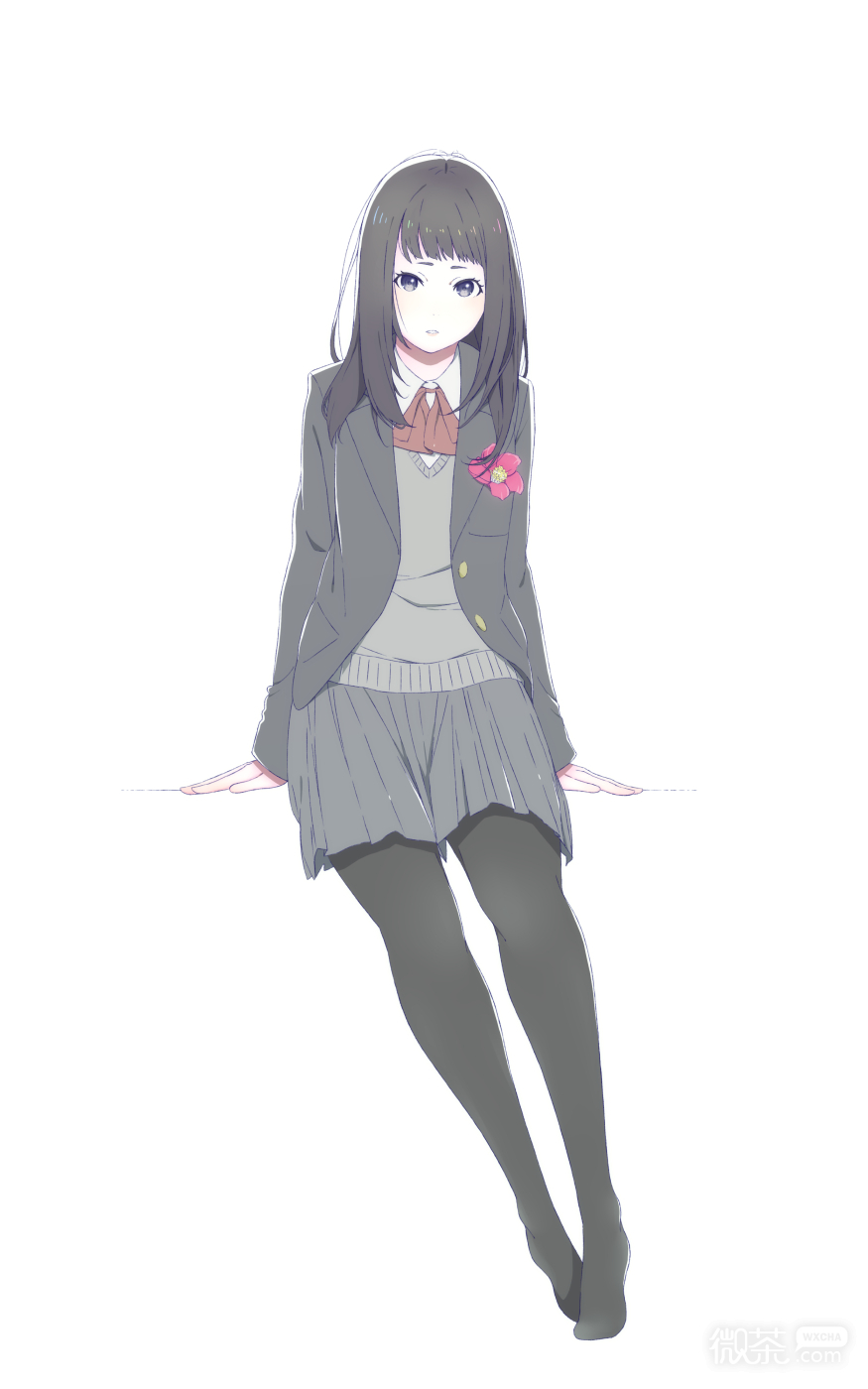 微信简约二次元女生图片
