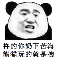 微信调皮熊猫头斗图表情包