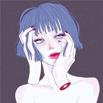 微信粉嫩时尚成熟二次元女生头像