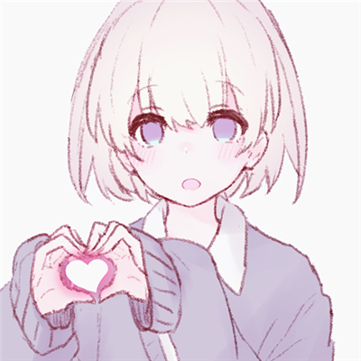 微信粉嫩时尚成熟二次元女生头像