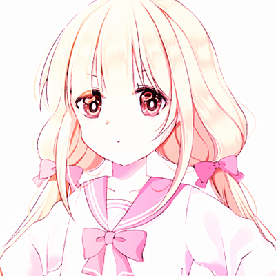 微信粉嫩时尚成熟二次元女生头像