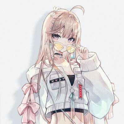 微信御姐范日系二次元女生头像