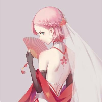 微信御姐范日系二次元女生头像