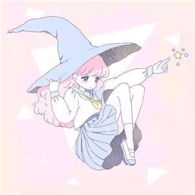 微信软萌简约粉嫩二次元女生头像