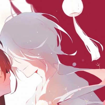 微信浪漫意境爱情二次元情侣头像