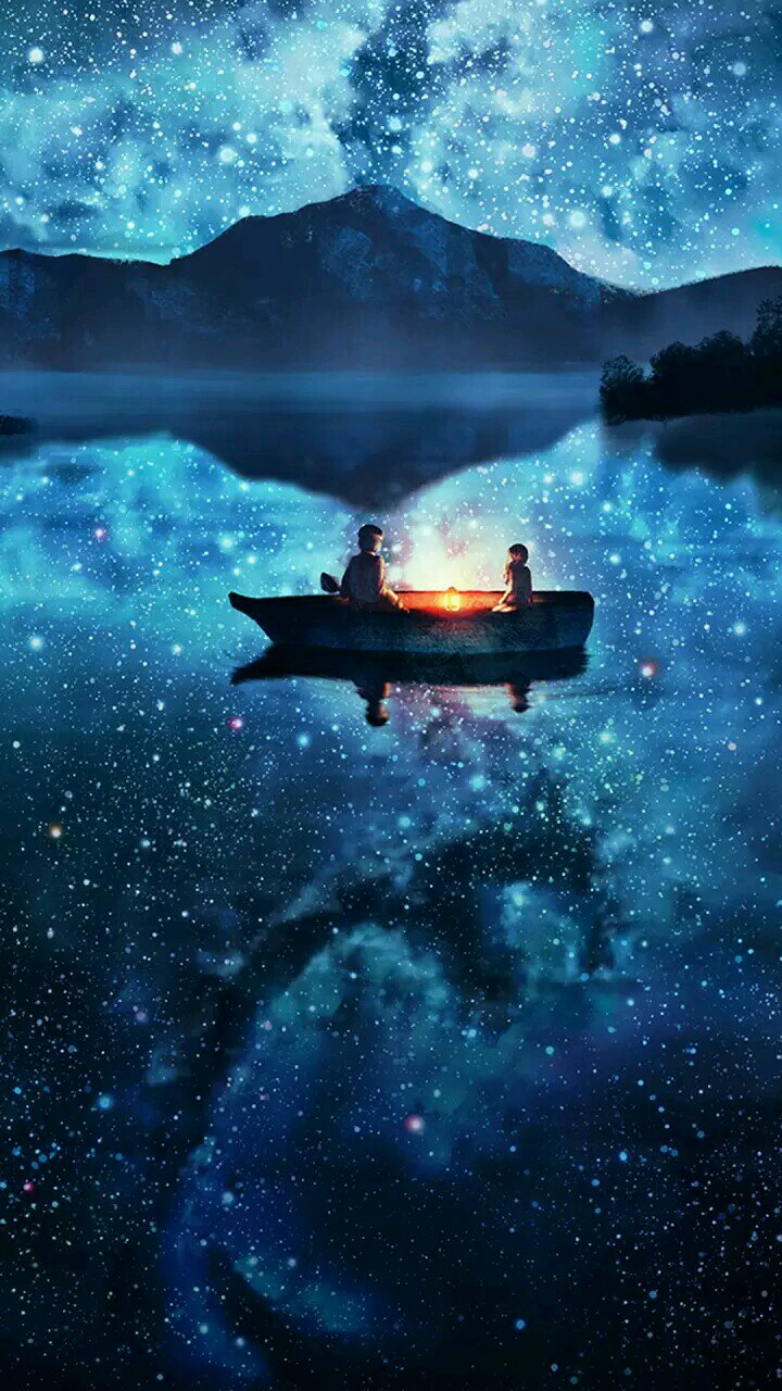 唯美梦幻二次元微信聊天背景