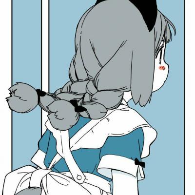 微信粉嫩好看二次元女生头像