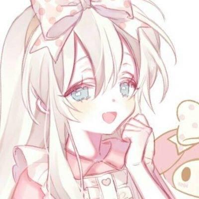微信粉嫩好看二次元女生头像