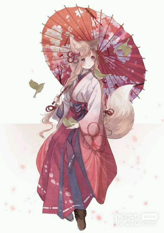 微信唯美好看的二次元女生图片