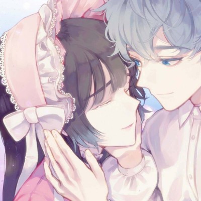 微信浪漫意境爱情二次元情侣头像