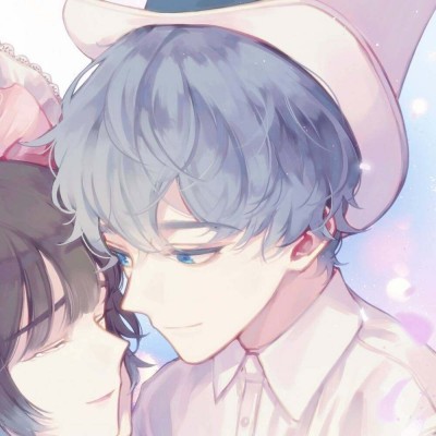 微信浪漫意境爱情二次元情侣头像