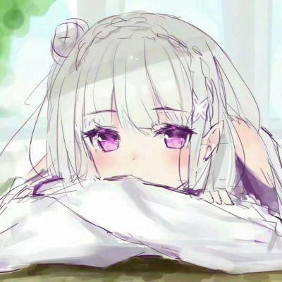 微信粉嫩好看二次元女生头像