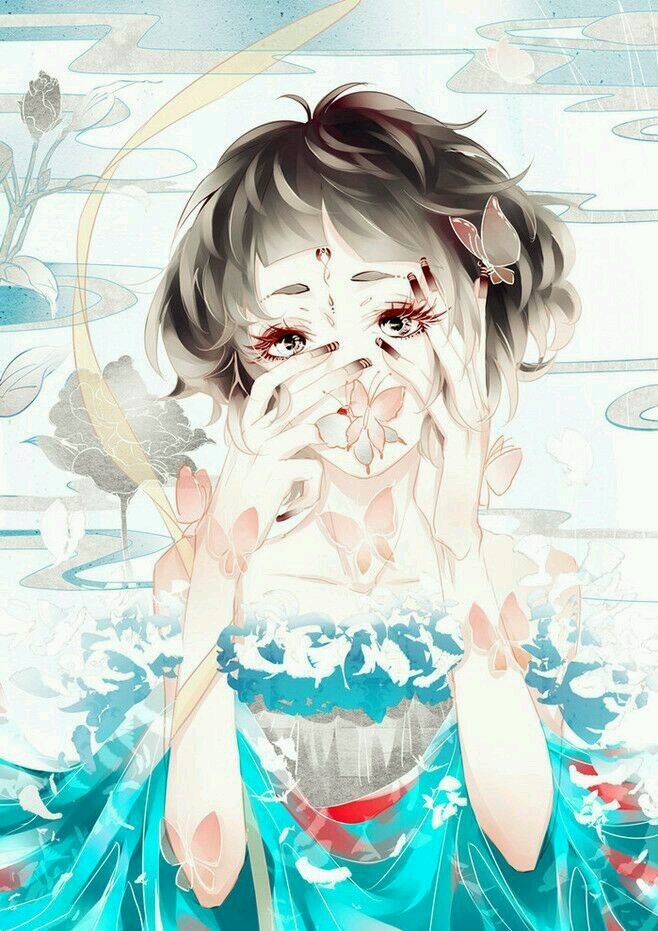 唯美梦幻二次元微信聊天图片