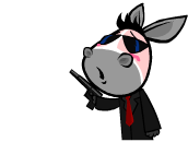 俏皮可爱的憨憨驴系列微信表情包合集下载