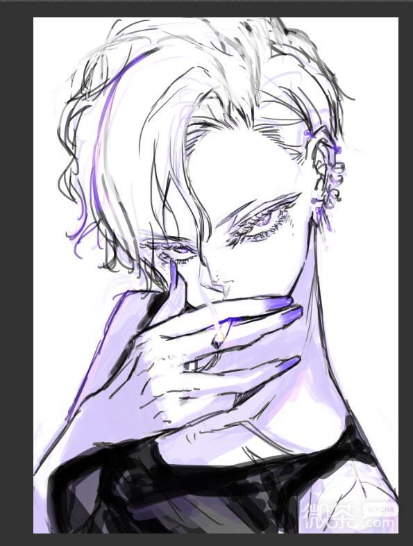 微信唯美意境好看漫画图片