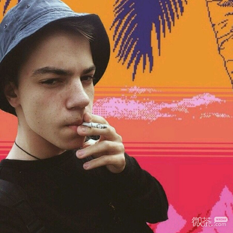 微信复古时尚潮流欧美男生头像