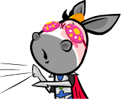 俏皮可爱的憨憨驴系列微信表情包合集下载