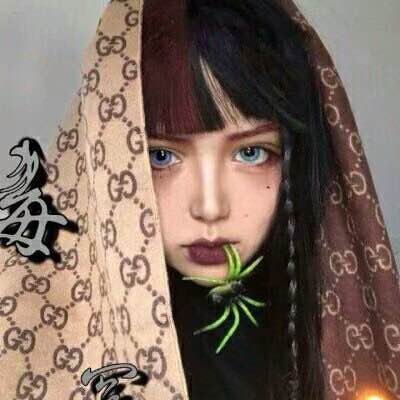 微信黑暗丧系女生头像