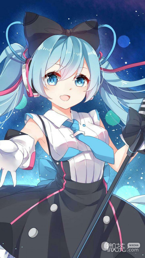 微信初音未来二次元聊天背景