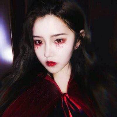 微信黑暗丧系女生头像