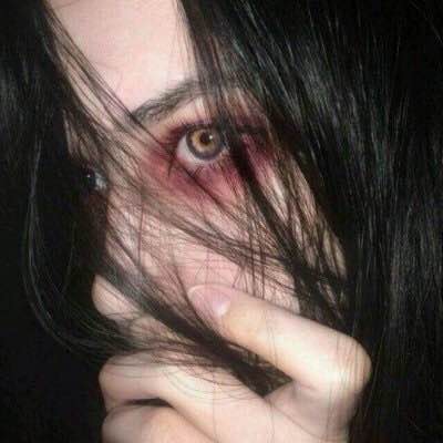 微信黑暗丧系女生头像