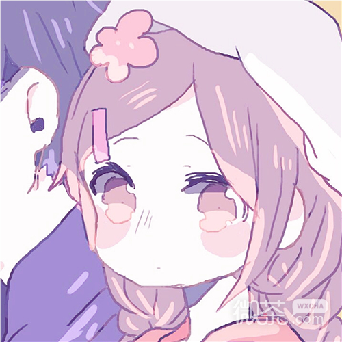 微信唯美清新甜蜜二次元情侣头像