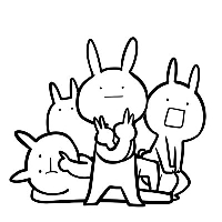 微信爆笑恶搞殴打小兔子系列表情包合集下载