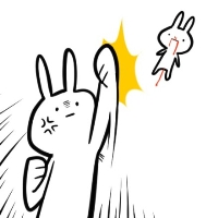 微信爆笑恶搞殴打小兔子系列表情包合集下载