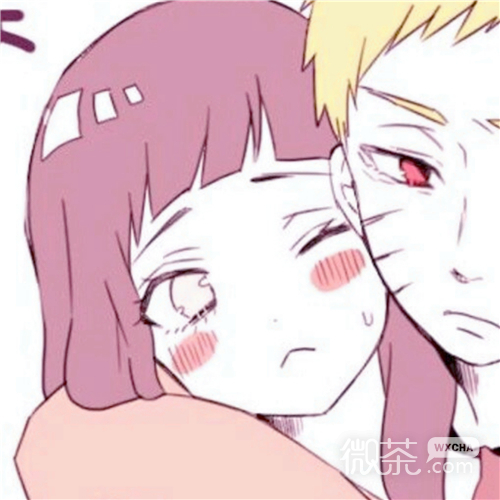 微信唯美清新甜蜜二次元情侣头像