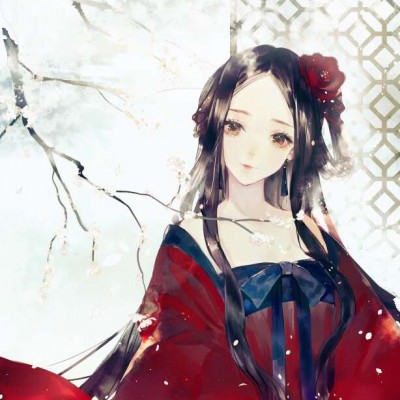 唯美好看古风二次元女生微信头像