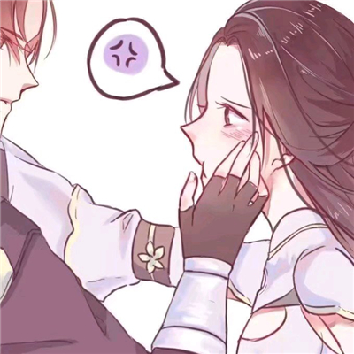 微信唯美甜蜜清新二次元情侣头像