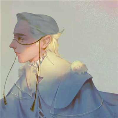 微信二次元高冷时尚男生头像