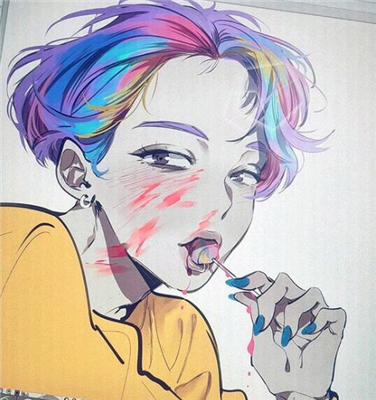 微信二次元高冷时尚男生头像