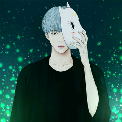 微信二次元高冷时尚男生头像