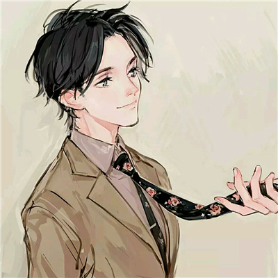 微信二次元高冷时尚男生头像