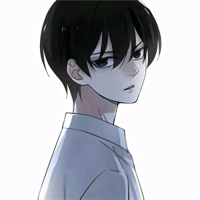 微信二次元高冷时尚男生头像