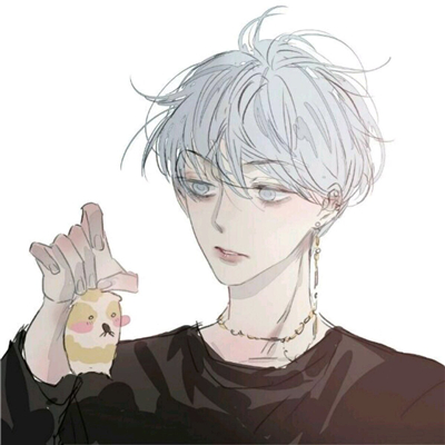 微信二次元高冷时尚男生头像