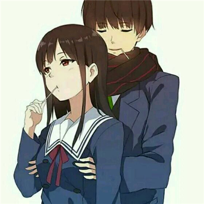 微信甜蜜佛系恋爱情侣头像