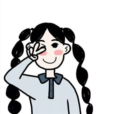 微信时尚佛系简约二次元女生头像