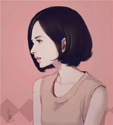 微信时尚佛系简约二次元女生头像
