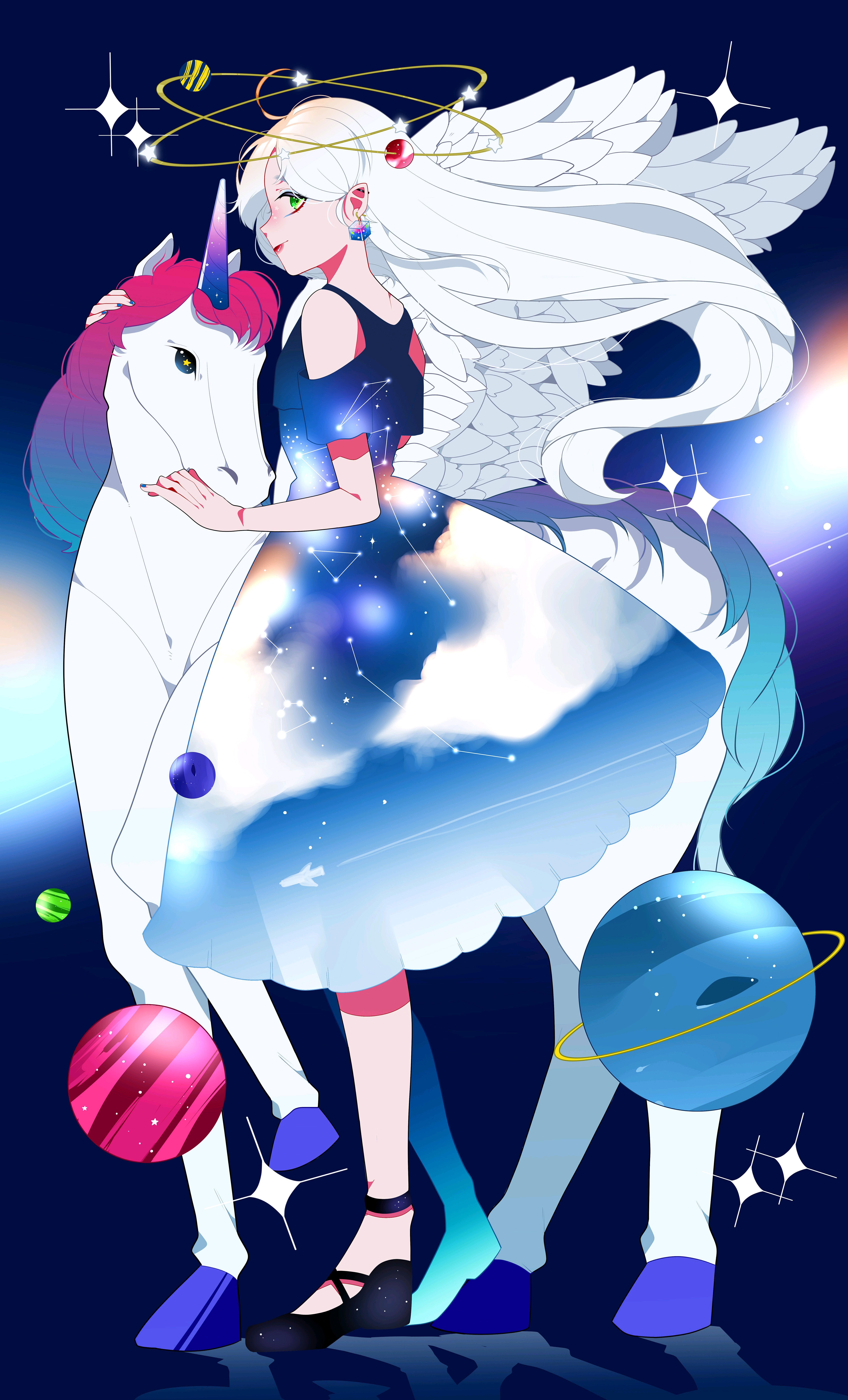 微信唯美文艺梦幻二次元人物图片