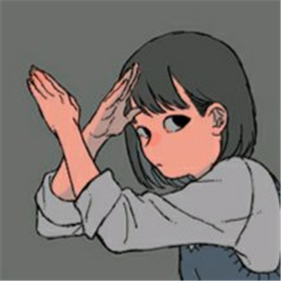 微信唯美佛系长发二次元女生头像