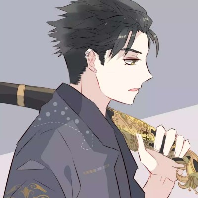 微信冷酷帅气二次元男生头像